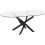 Seconique Sheldon Oval Coffee Table - Clear Glass/Black 2