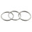 300 Pcs 20mm Outside Dia Universal Split Key Rings Keychain Holders 3