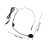 2Pièces Microphone Casque Noir Plastique Fer Pour Amplificateur 2