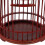 cage à oiseaux suspendue murale pour petits animaux avec ornements 4