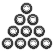 10 Pz 608-2RS Longboard Cuscinetto Integrato Skateboard Cuscinetto Ruota Inline Roller Skate Cuscinetto 8X22X12.6Mm, Nero