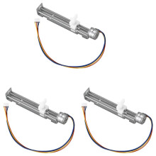 3X 12V Stepper Motor Stroke 80Mm with Slider Motor for Diy Small Engraving Machine