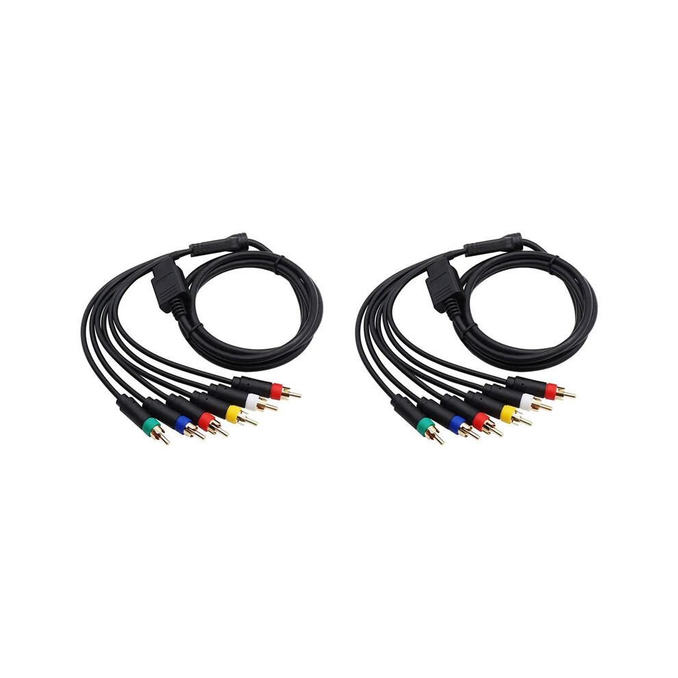 2X Rgb/Rgbs Cable For N64 Sfc Snes Ngc Video Consoles Composite Cable Strong Stability Without Bnc Adapter 6032783451506