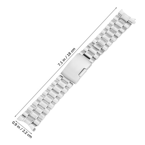 22mm Rotary Chronospeed Watch Strap 22mm Bracelet Push Button Band 1