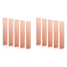 Lot de 10 Feuilles D'Anode en Cuivre Pur (Pur à 99,995 %) pour Placage et Galvanoplastie, Bande D'Électrode en Cuivre 0,04 X 1 X 6 Pouces