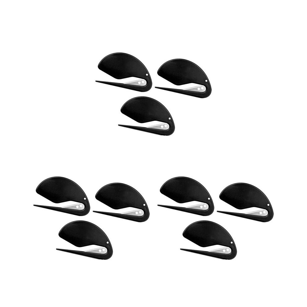 Letter Opener Envelope Cutter Mail With Blade Paper Knife Letter Opener Film Cutter Mattress Unpacker Rope Cutter 9Pcs Black 4713312646571