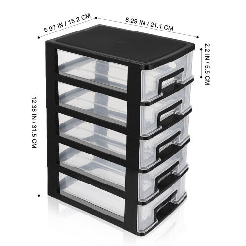 Drawer Storage Organizer 5 Layered Closet Boxes For Office Home 1