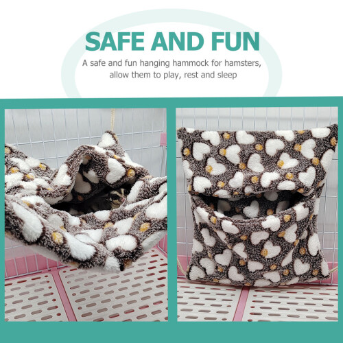 Lit Suspendu Pour Hamster D'inde, Peluche Café 2