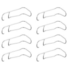 8Pièces Clips Fixation Métal Argent Jardin Supports Plantes Grimpantes