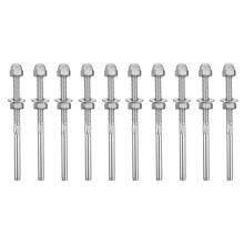 10Pièces Tendeurs De Câble En Acier Inoxydable Argent Pour Garde-Corps