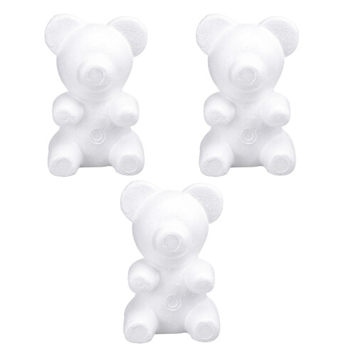 3 pièces d'ours de modelage, décoratifs pour mariage