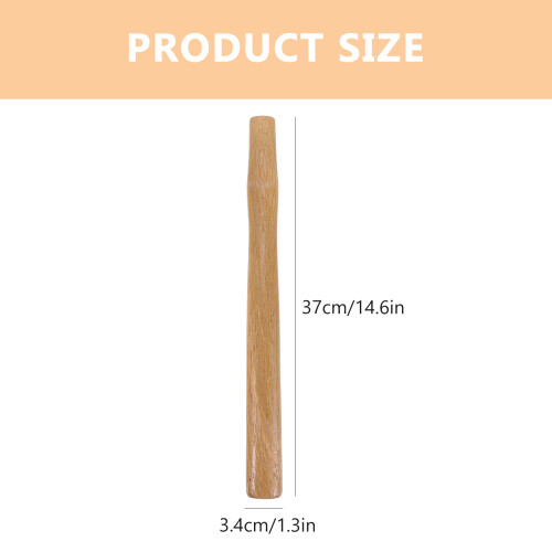 2Pièces De Remplacement Marteau Bois Octogonal Durable Marron 1