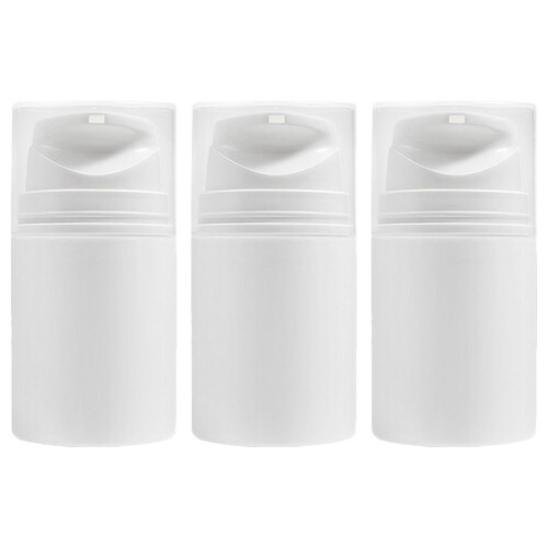 Airless Pump Bottle Travel Portable Round Design 3pack