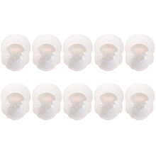 10Pcs Flexible Silicone Skull Necklaces Pendant Molds for DIY Jewelry