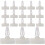100Pcs White PP Pcb Standoffs Adhesive Insulated Reverse Mount Spacers 1