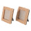 2Pcs Gold Frames Resin Small Photo Frame Set Elegant Multi-Color 1