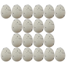 50Pcs White Foam Simulation Easter Eggs for DIY Party Supplies