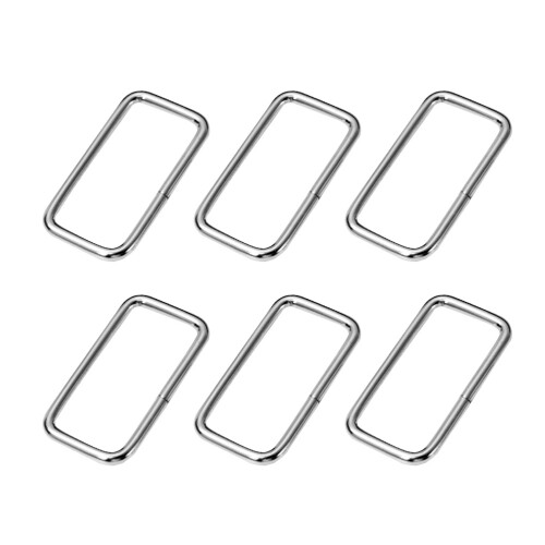 100Pcs Silver Metal Buckle Strap Keeper for Clothes Durable and Sturdy