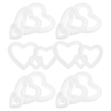 18 Pcs Polystyrene Foam Wreath Love Ring Decoration Form