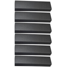 6Pcs Fountain Pen Gift Boxes Black Small Pen Display Organizer Cases