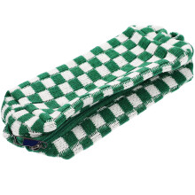 Woolen Yarn Makeup Bag Large Capacity Checkered Travel Toiletry