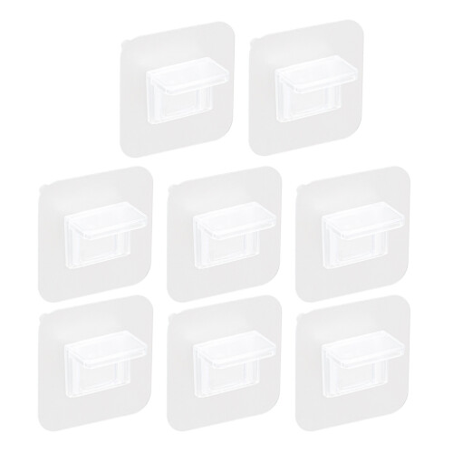 8Pièces Équerres De Fixation Sans Perforation En Ps, Usage
