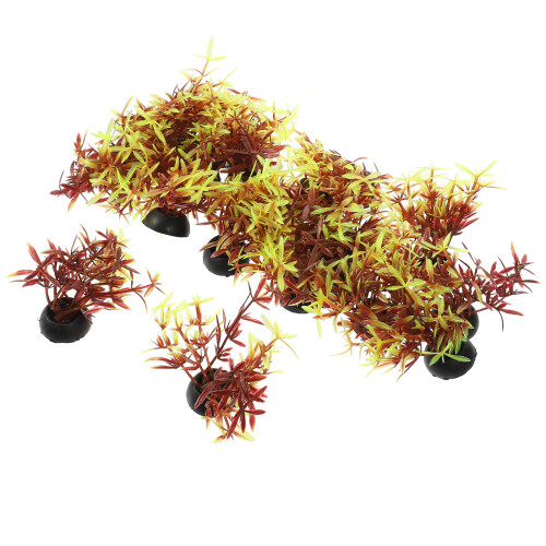 20Pcs Artificial Fish Tank Plants Plastic Aquarium Decor