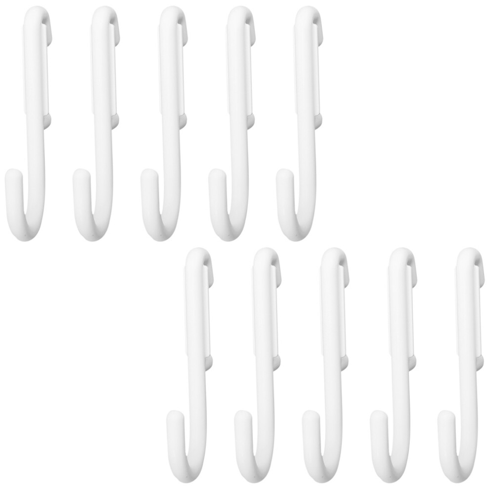 10Pcs Durable White Pegboard Tool Hooks For Garage Workshop Storage 3703108473512