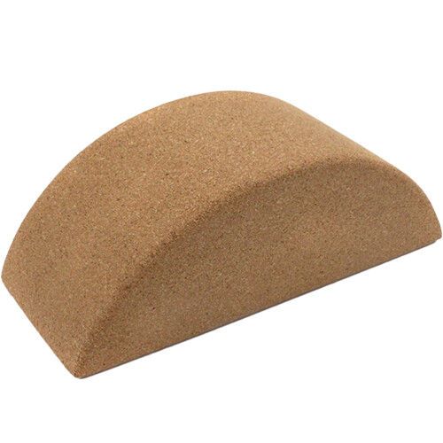 Khaki Cork Yoga Block High-Density Nonslip Balanced Training Tool