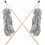 2Pcs Durable Plush Cat Teasing Sticks Interactive Toys for Indoor Cats 1