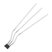 3Pcs Metal Drum Leg Replacement Silver Anti-Slip Drum Kit Support Feet