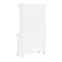 1/12 Mini House Miniature Furniture Wooden Carbinet Bookcase (White)