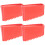 4 Pcs Replacement Rubber Ladder Feet Covers Foot Pads Topper Cap Red 1