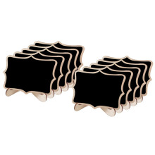 16Pcs Black Mini Chalkboards Lightweight Display and Message Boards