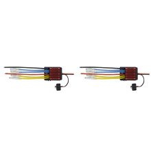 2X für QuicRun WP 880 Dual Brushed 2-4S LiPo Wasserdichter ESC-Geschwindigkeitsregler für 1/8 RC-Auto