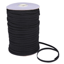 1 Roll Sewing Elastic Bands Black Polyester Gift Giving Flat