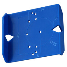 Blue ABS Concealed Hinge Jig Door Hinge Drilling Positioning Tool