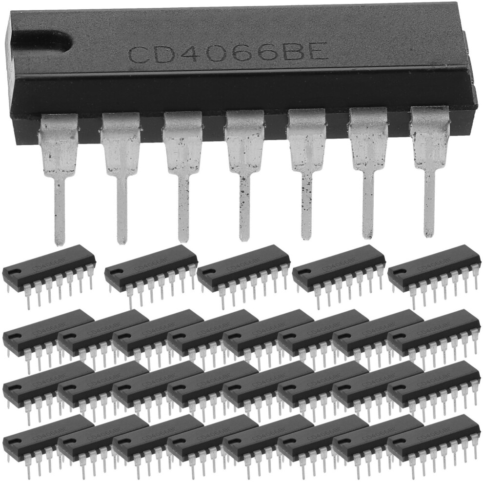 30Pcs Quad Bilateral Ic Chip Black Dip14 Logic Gates For Signal Use 3703108474052