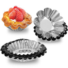 Pastry Baking Molds Flower Pattern Chrysanthemum Silver 6pcs
