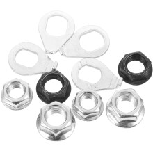 6 Sets Of Wheel Washers Kit Hanger Axle Nuts Fastening Flange Nuts