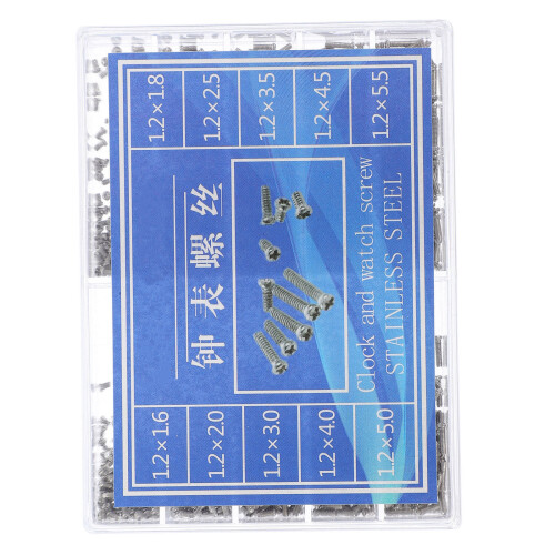 1000 Pcs Different Sizes Watch Screws Watchmakers Tools Fixation