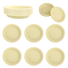 Raindrops 6pcs Resin Plate For Outdoor Plants 7.1x1.1in