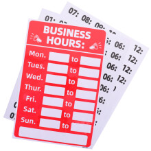 2Pcs Waterproof Opening Signs Stickers for Store Doors