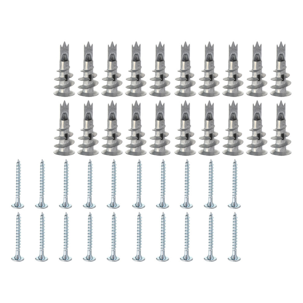 Iplusmile Silver 50Sets Zinc Alloy Durable Fixing Screws For Household Use