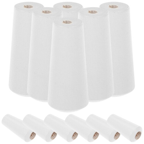 12Pcs Wood Blind Cord Holders White Pull Ends for Curtains