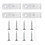 1 Set Plastic Clip Hook Screws For Vertical Blinds Roller Control 1