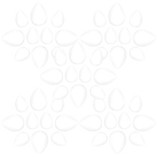 100Pcs White Foam Balls Drop Shape DIY Party Wedding Craft Supplies