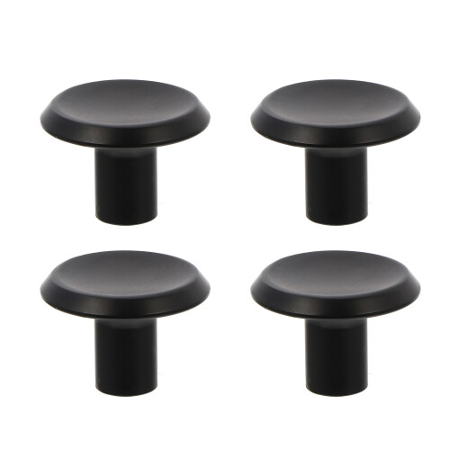 1Set Durable Black Wardrobe Handle Aluminum Cabinet Door Pull for Home