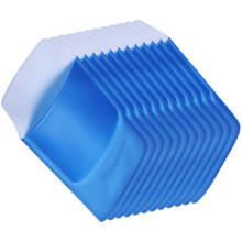 12Pcs PVC Pen Storage Pouch for Doctors Nurses Pocket Protectors Blue