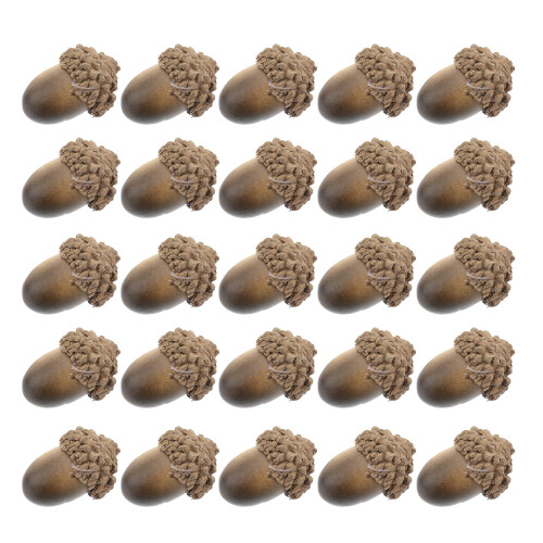 50Pcs Artificial Small Acorn Photo Props Dark Decor